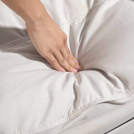 Ergonomická kancelářská židle, masáž a polohování, krémově bílá