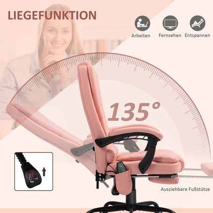 Ergonomická kancelářská židle, masáž a odpočinek, nosnost 120 kg