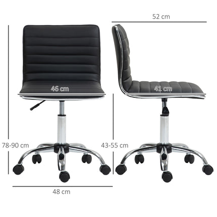 Ergonomická kancelářská židle, nastavitelná otočná, černá, nosnost 120 kg