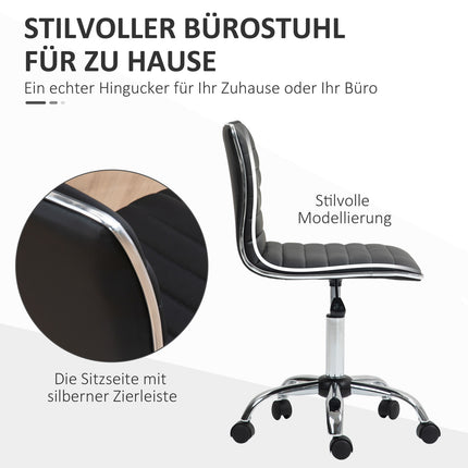 Ergonomická kancelářská židle, nastavitelná otočná, černá, nosnost 120 kg