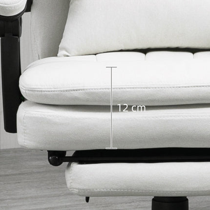 Ergonomické krémově bílé manažerské masážní kancelářské křeslo