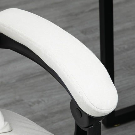 Ergonomické krémově bílé manažerské masážní kancelářské křeslo
