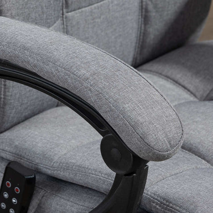 Ergonomická kancelářská židle s masáží a vyhříváním beder, šedá