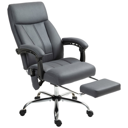 Ergonomická kancelářská židle, tmavě šedá, masážní a polohovací funkce