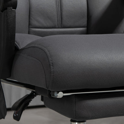 Ergonomická kancelářská židle, tmavě šedá, masážní a polohovací funkce