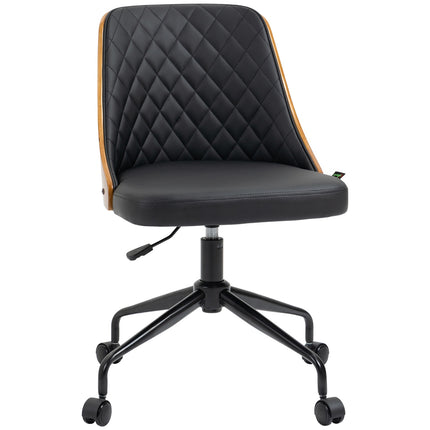 Ergonomická otočná židle k psacímu stolu, černá, výškově nastavitelná