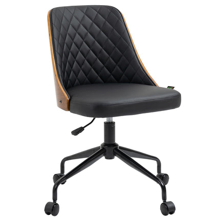 Ergonomická otočná židle k psacímu stolu, černá, výškově nastavitelná