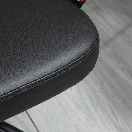 Ergonomická otočná židle k psacímu stolu, černá, výškově nastavitelná