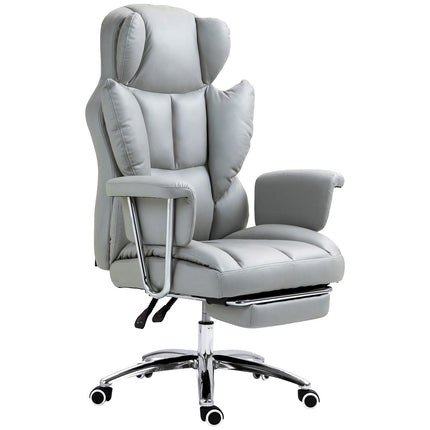 Ergonomická polohovací kancelářská židle, nastavitelná, s podnožkou