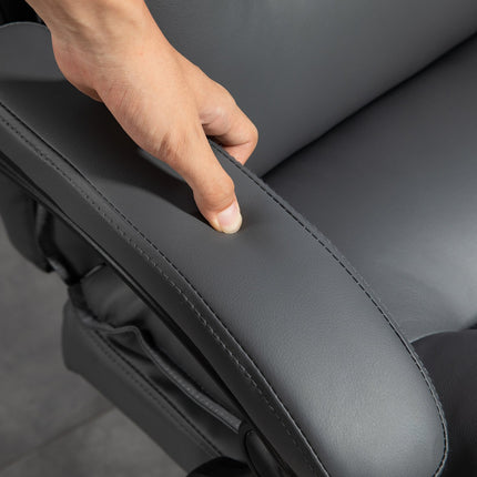 Ergonomická kancelářská židle, skládací a výškově nastavitelná, tmavě šedá