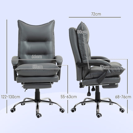 Ergonomická kancelářská židle, skládací a výškově nastavitelná, tmavě šedá