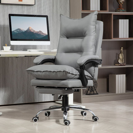 Ergonomická kancelářská židle s podnožkou, polohovací a polstrovaná