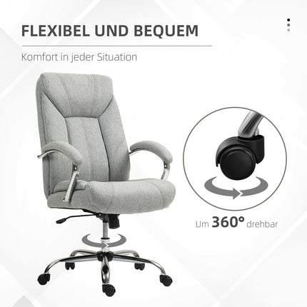 Ergonomická otočná kancelářská židle, polstrované područky, nastavitelná