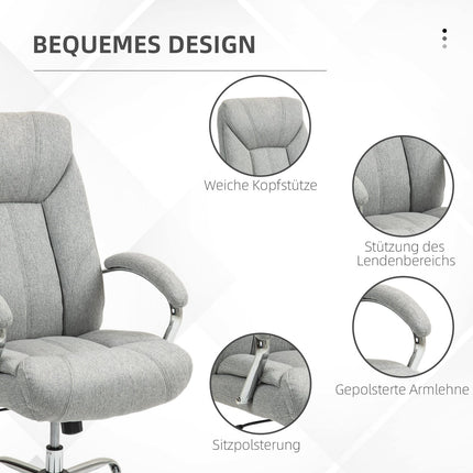 Ergonomická otočná kancelářská židle, polstrované područky, nastavitelná
