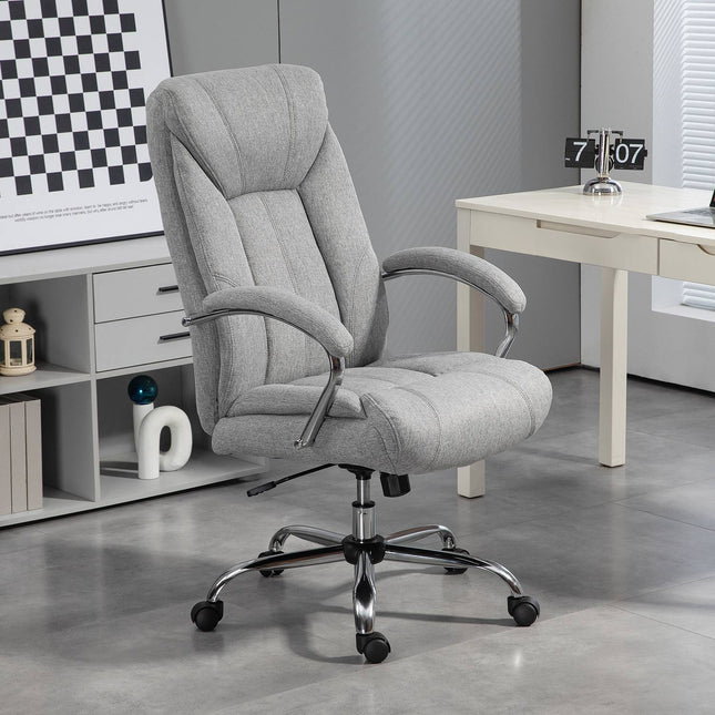 Ergonomická otočná kancelářská židle, polstrované područky, nastavitelná