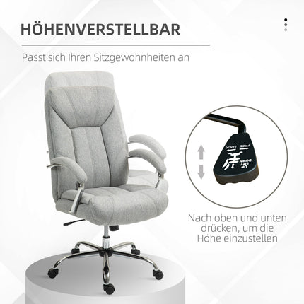 Ergonomická otočná kancelářská židle, polstrované područky, nastavitelná