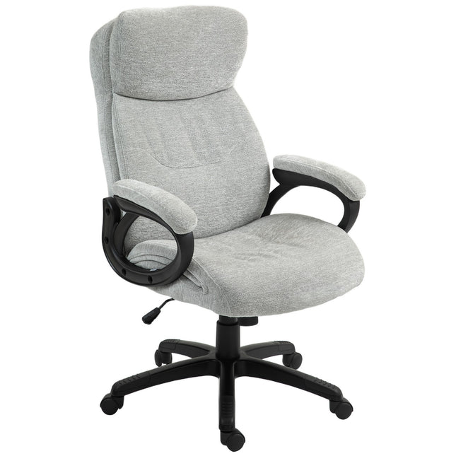 Ergonomic Rocker Office chair, height adjustable, light grey