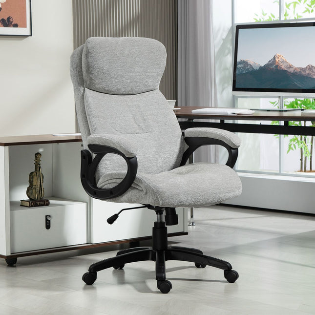 Ergonomic Rocker Office chair, height adjustable, light grey