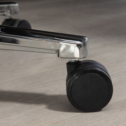 Ergonomická kancelářská židle, houpací, nosnost 180 kg, světle šedá kůže