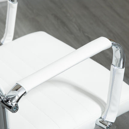 Ergonomická bílá kancelářská židle, otočná o 360°, nosnost 120 kg