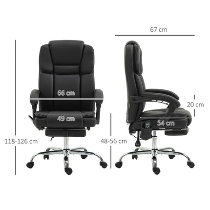 Ergonomická kancelářská židle s vibrační masáží a vyhříváním