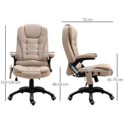 Ergonomická kancelářská židle s masáží, vyhříváním a odpočinkovou polohou