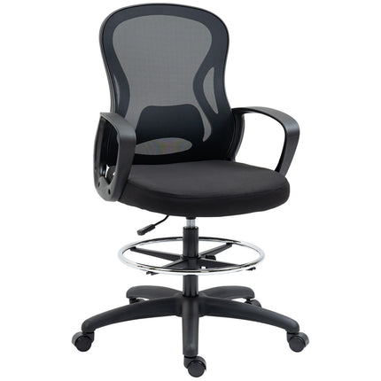 Ergonomická nastavitelná kancelářská židle – černá, nosnost 120 kg