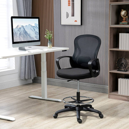 Ergonomická nastavitelná kancelářská židle – černá, nosnost 120 kg
