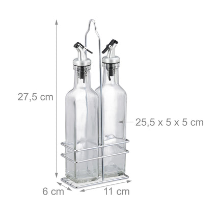 Oil and vinegar set with stand
