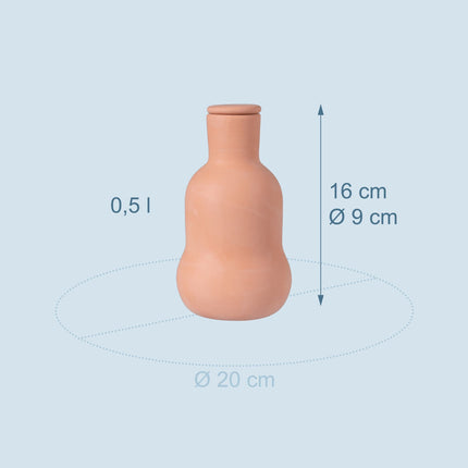 Zavlažovací sada olla, keramický zásobník vody 500 ml, 3 ks