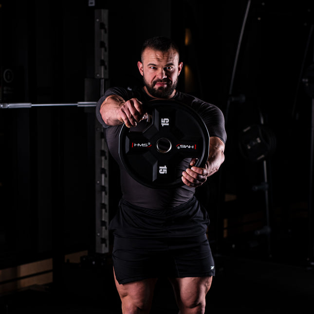 Olympijský polyuretanový kotouč, 15 kg