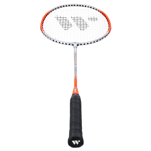 Badmintonová raketa oranžová – lehká, odolná konstrukce