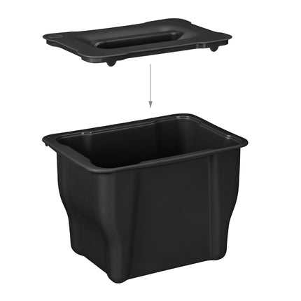 Kuchyňský koš na bioodpad 5 l, černý