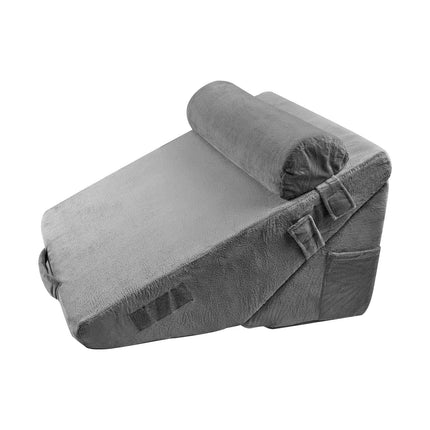 Orthopedic Bed Wedge Pillow Set, 3-Piece Adjustable, Washable Cover