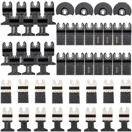 Oscillating Saw Blades Kit, 50-Piece Quick-Release, HCS