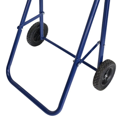 Stojan na přívěsný motor, ocel a dřevo, nosnost 100kg