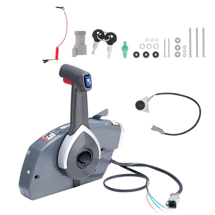 Outboard Throttle Control Box – Side Mount, Trim, Lanyard