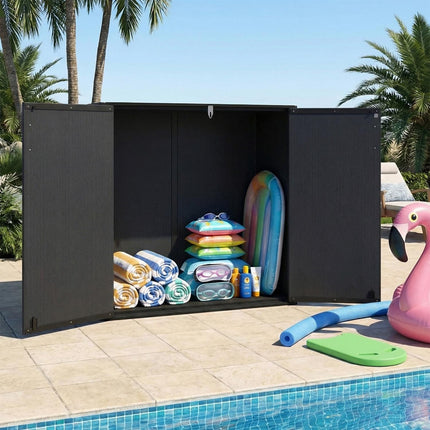 Venkovní úložný box 23.5 Cu.ft černý, uzamykatelný a vodotěsný