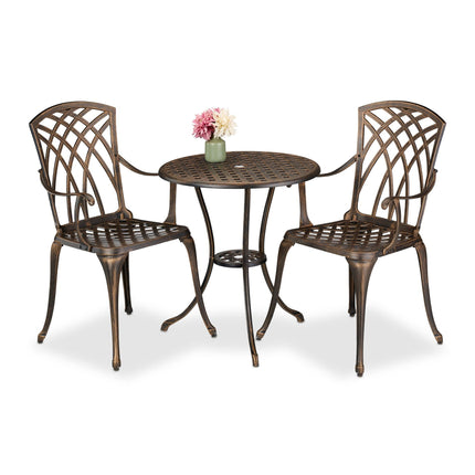 Outdoor 3-Piece Vintage Bistro Set – Table & Chairs