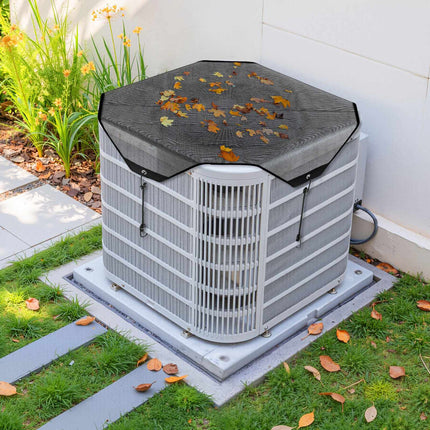 Outdoor Air Conditioner Cover, PVC Mesh, 36 x 36 in, Black