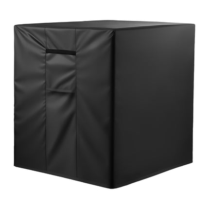 Outdoor Air Conditioner Cover, Waterproof, Mesh Vent, Black
