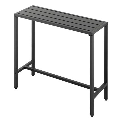 Outdoor Bar Table 100 x 37.5 cm, Waterproof Metal Frame