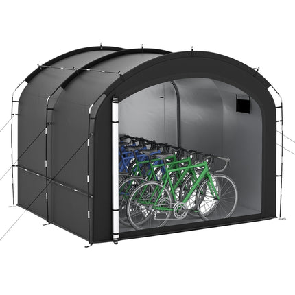 Outdoor Bike Storage Tent, Waterproof, Fits 7-8 Bikes