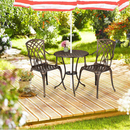 Outdoor Bistro Set, Vintage Design, 3-Piece