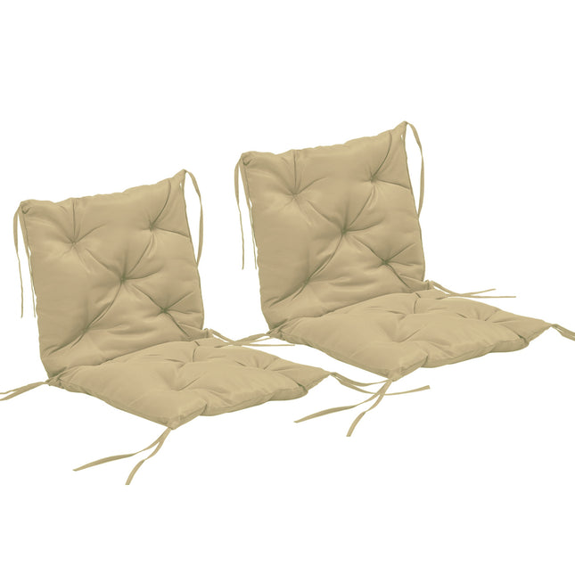 Venkovní sedáky na židle, 98x50 cm, khaki, tloušťka 8 cm