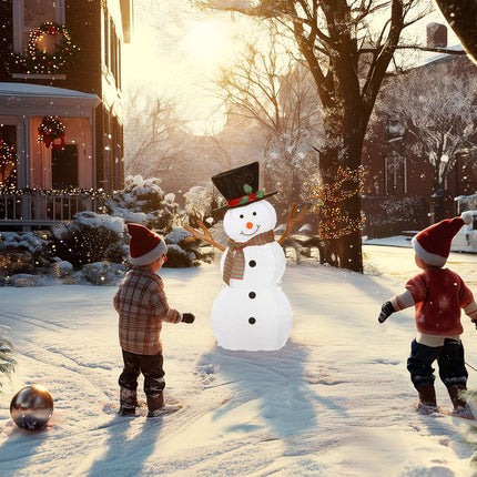 Outdoor Christmas Snowman Decoration with LED Lights