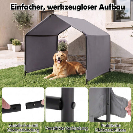 Outdoor Dog Shade Shelter, Waterproof, 51"x46.5"x42.5"