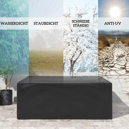 Venkovní kryt na nábytek, vodotěsný, odolný vůči UV, 235x190 cm