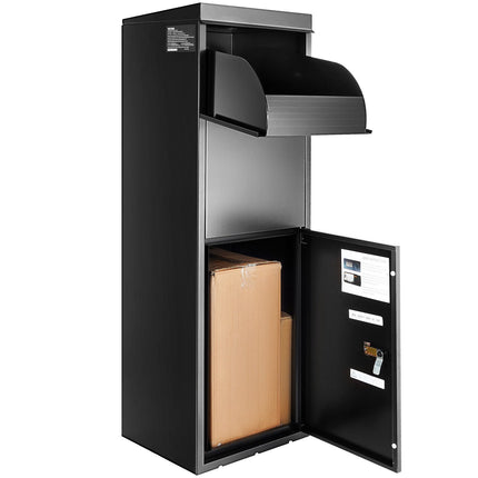 Outdoor Galvanized Steel Parcel Drop Box, IPX3, Coded Lock
