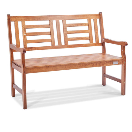 Outdoor Garden Bench, 48 Inch Wood, 700 lb Capacity